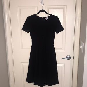 Solid black LuLaRoe size small Amelia dress